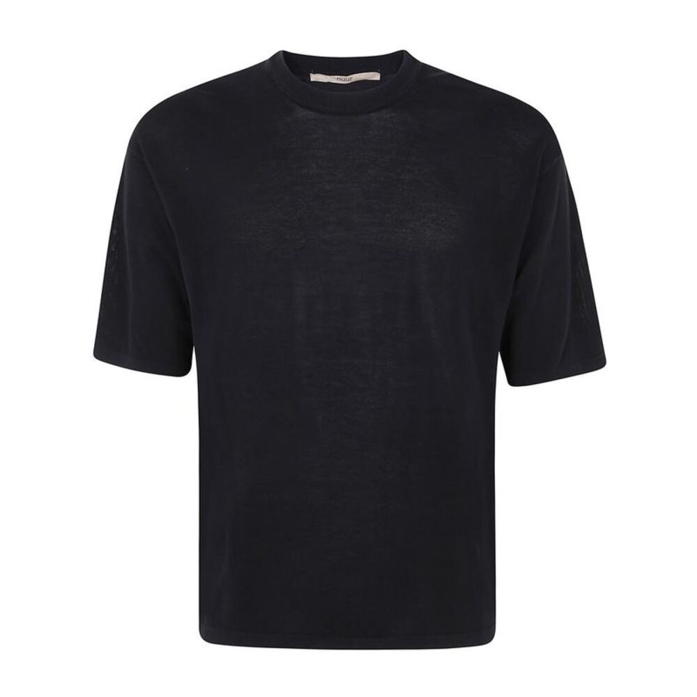 NUUR Men's Textured Knit T-Shirt Men BLACK Sweaters & Cardigans